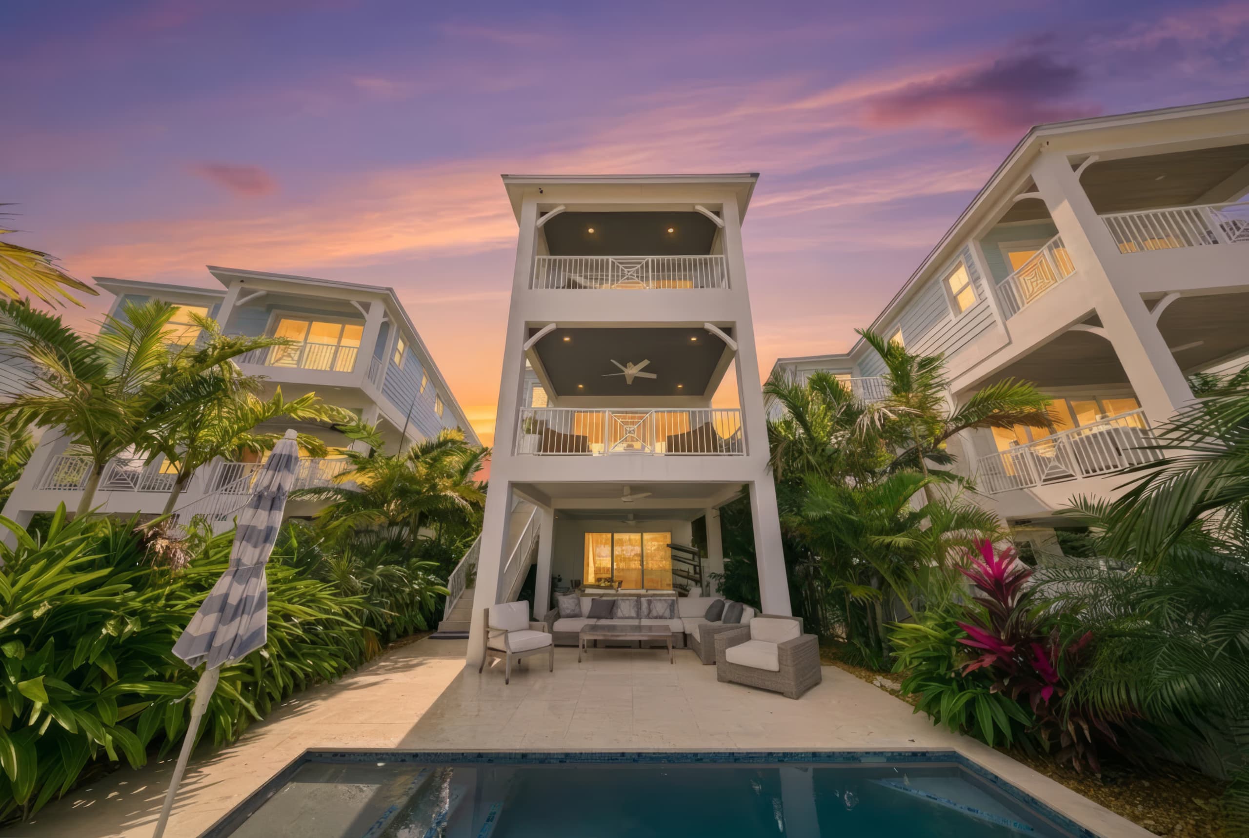 Listing exterior shot through Listro