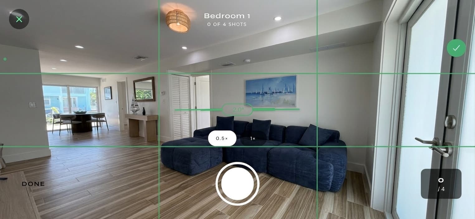 Agent capturing property on phone